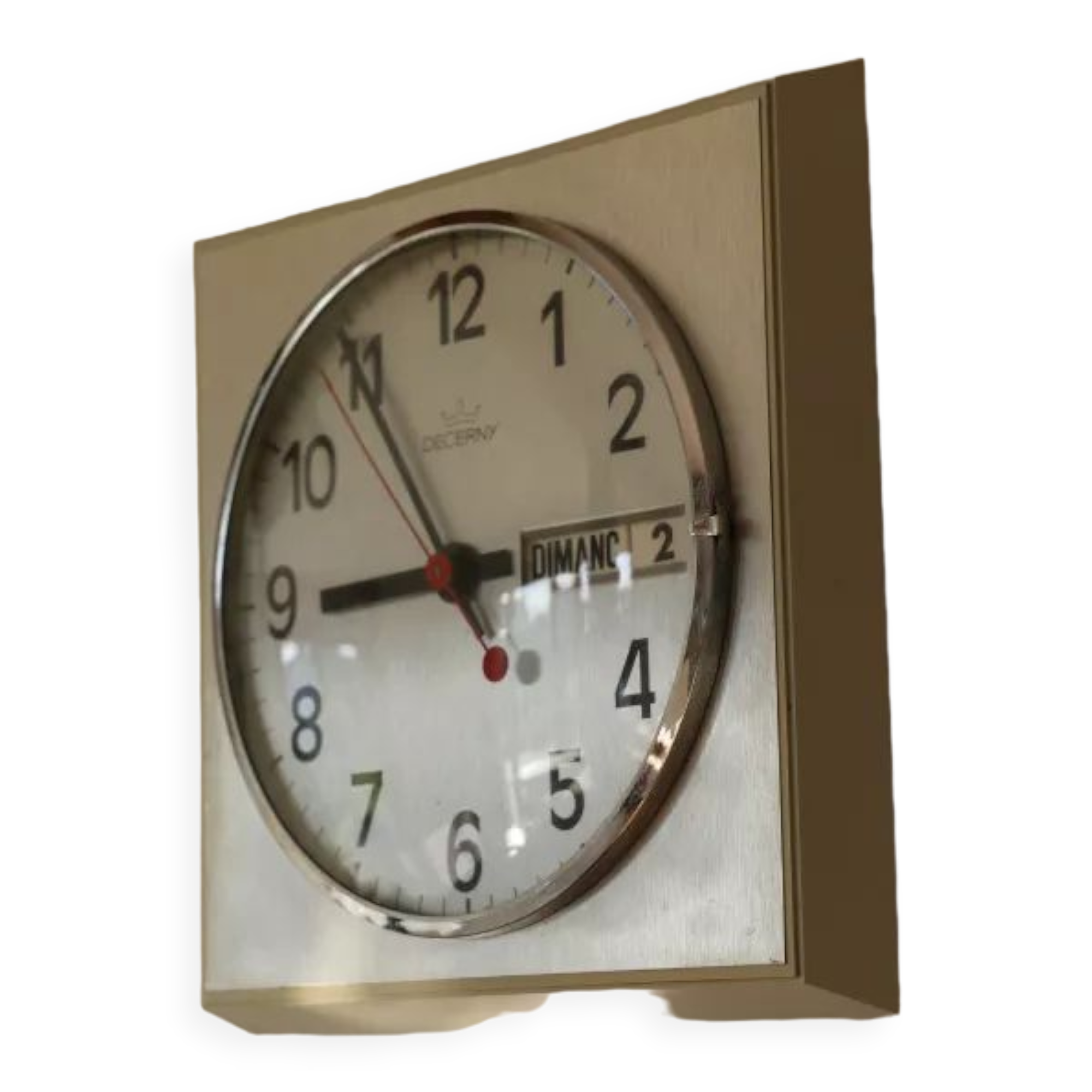 Rectangular Decerny wall clock