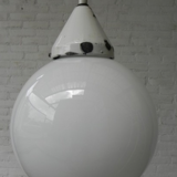 Glass globe pendant light