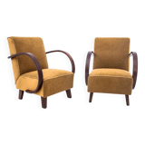 Art Deco armchairs, designed by J. Halabala, Czech Republic, 1930s.