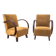 Fauteuils Art Déco, conçus par J. Halabala, République tchèque, années 1930.