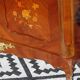Glass library with rosewood marquetry in the Louis XV style.