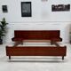Scandinavian double teak bed
