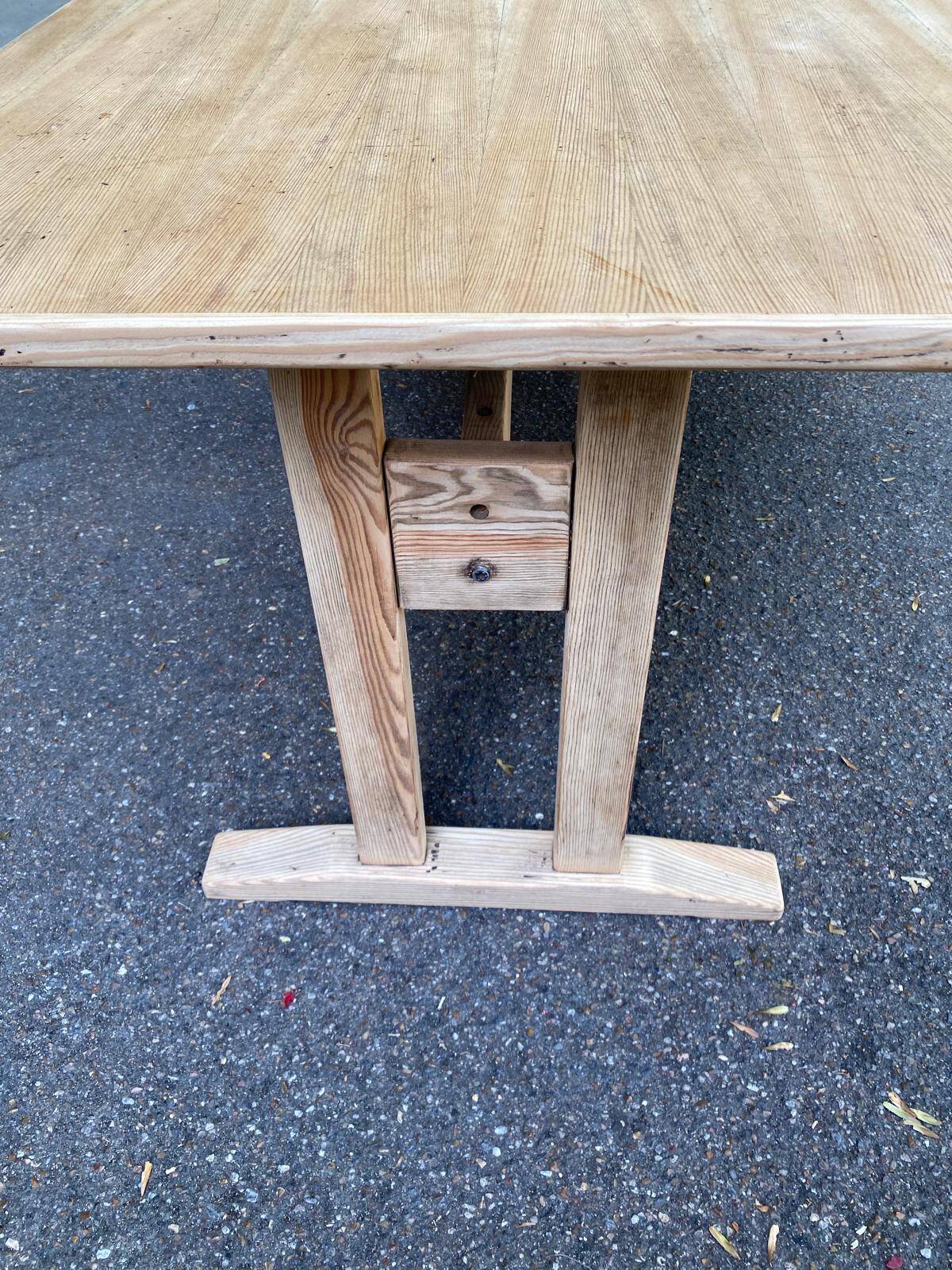 Rectangular extendable dining table in the style of Rainer Daumiller, 1970.