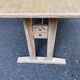 Rectangular extendable dining table in the style of Rainer Daumiller, 1970.