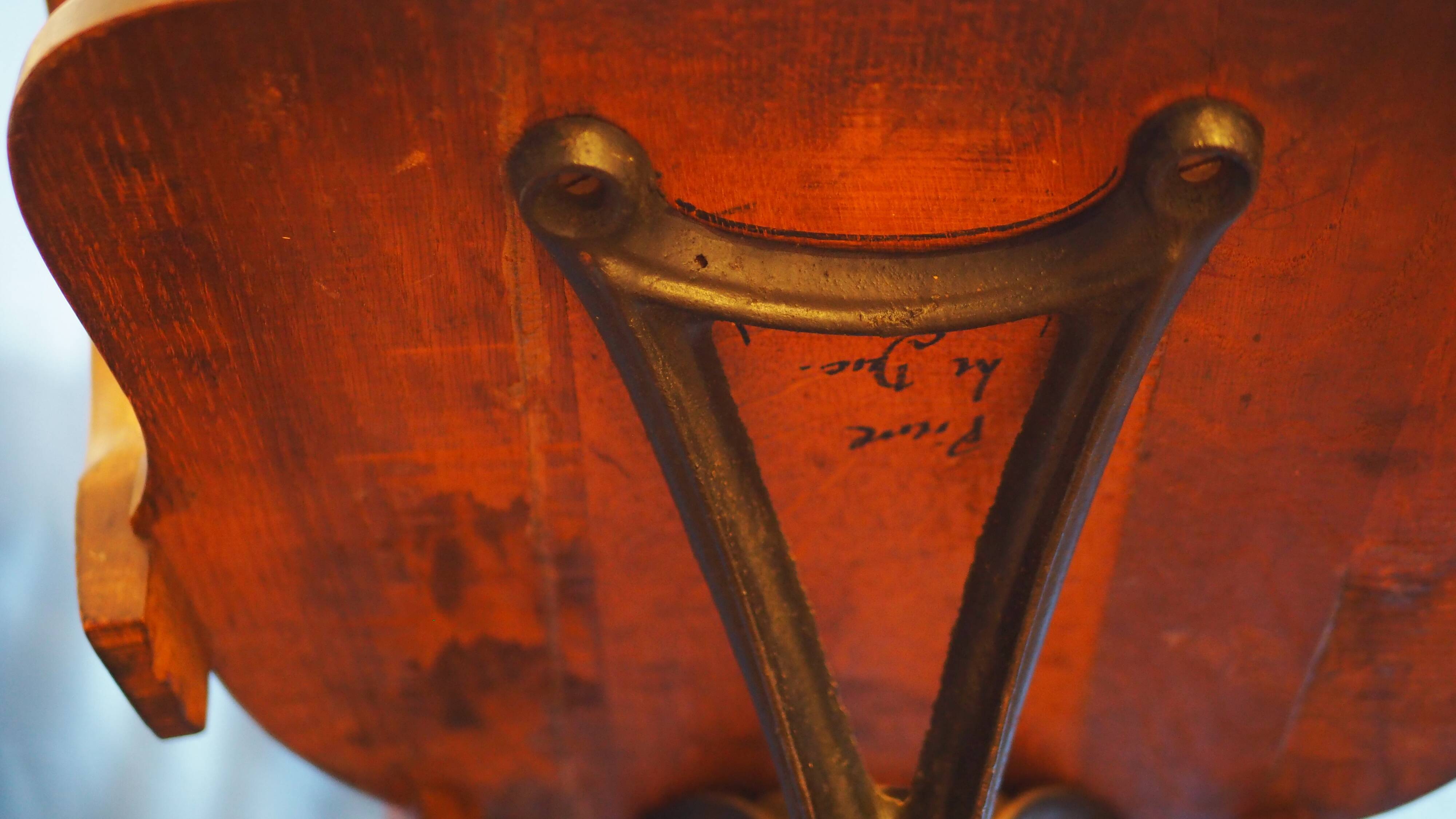 Western bistro chair rotating wood