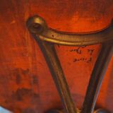 Western bistro chair rotating wood