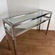 Chrome and glass console from the 70s/80s.