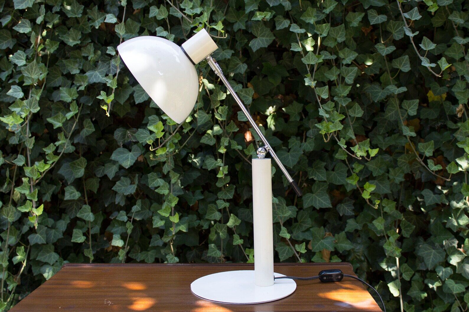Vintage white desk lamp
