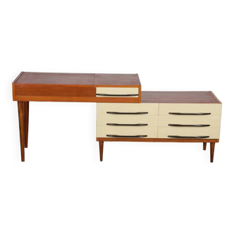 Bureau vintage en bois des années 1960