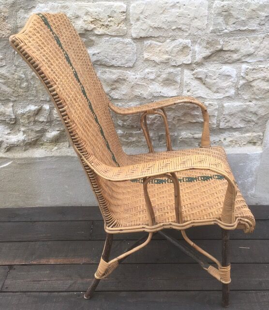 Old rattan chair