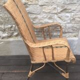 Old rattan chair