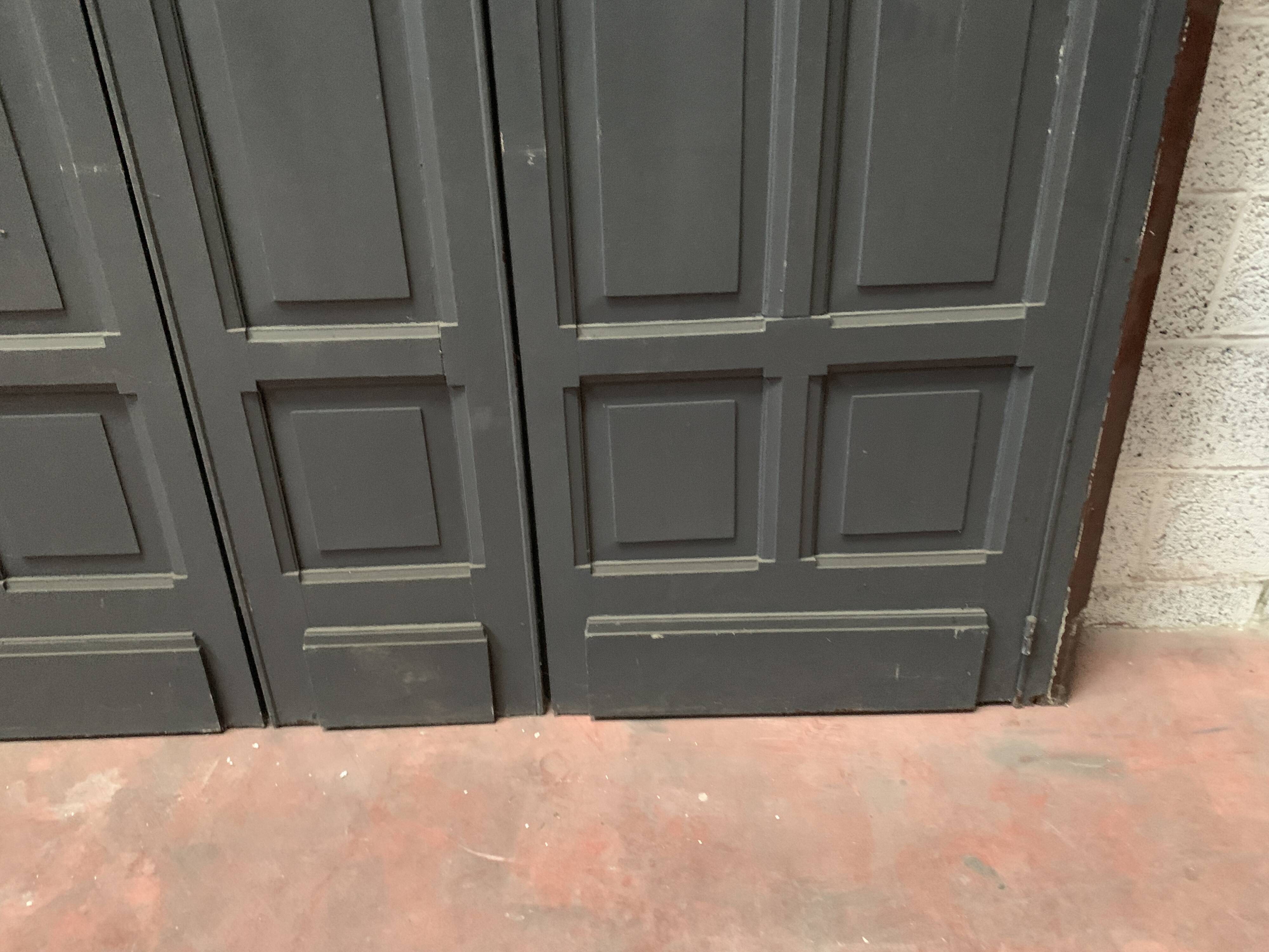 Cupboard front in patinated beech Doors 20th century