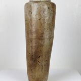 Pyrite stoneware vase with scarified wave decoration - 1970s
