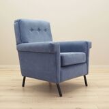 Blue armchair, Italian design, 1970s, production: Italy