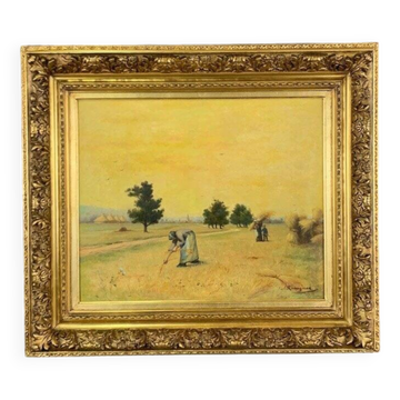 Oil Painting on Canvas Paul Emile Felix Raissiguier 19th Century