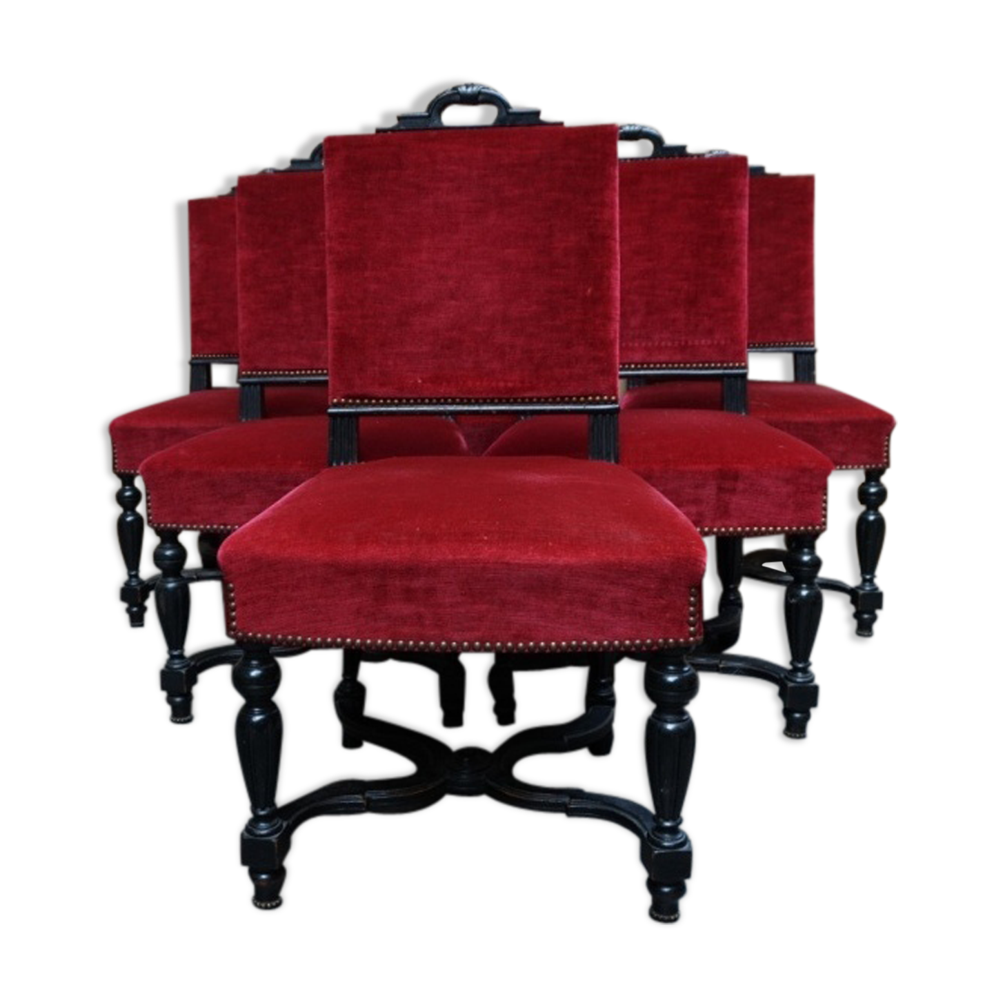 6 chairs Napoleon III