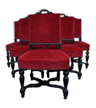 6 chaises d'époque Napoléon III