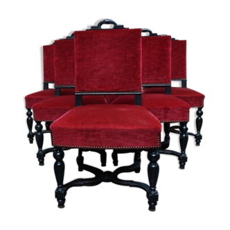 6 chairs Napoleon III