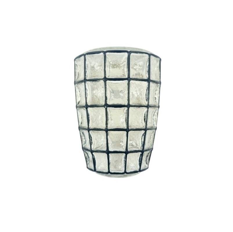 Applique murale en verre de style mid-century moderne de Limburg, Allemagne, années 1970.