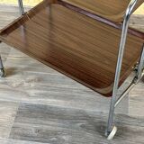 60s 70s serving trolley dinette side table space age brown design