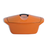 Enamelled cast iron casserole Le Creuset 4L5 designed by Raymond Loewy Vintage