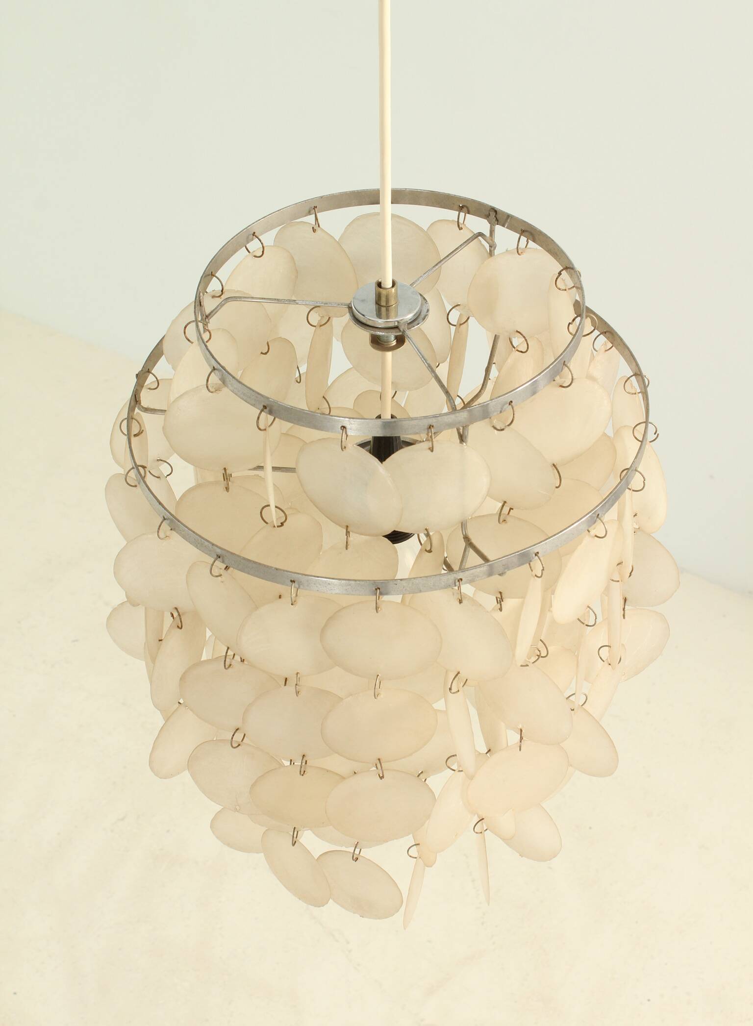 German chandelier in the style of Verner Panton, 1970s.