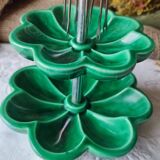 Vintage ceramic barbotine aperitif server "CADO France" came