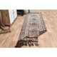 1970s Vintage Turkish Oushak Handmade Wool Cotton Brown Runner Rug 83x290