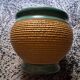 Very original vintage ceramic with a woven effect.