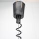 Black suspension light in "Space Age" style (Czechoslovakia, 1970s)