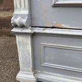 Armoire alsacienne Rustique fin 19 Eme sapin Peint