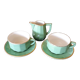Duo of cups and saucers with his bed pitcher - 90s