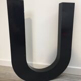 Metal sign letter "U"