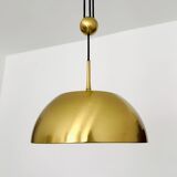 Breathtaking Brass Pendant Lamp with Counterweight by Florian Schulz