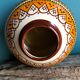 Quimper Henriot spinning top ball vase vintage soliflore art deco 1930 1940 celtic patterns orange black