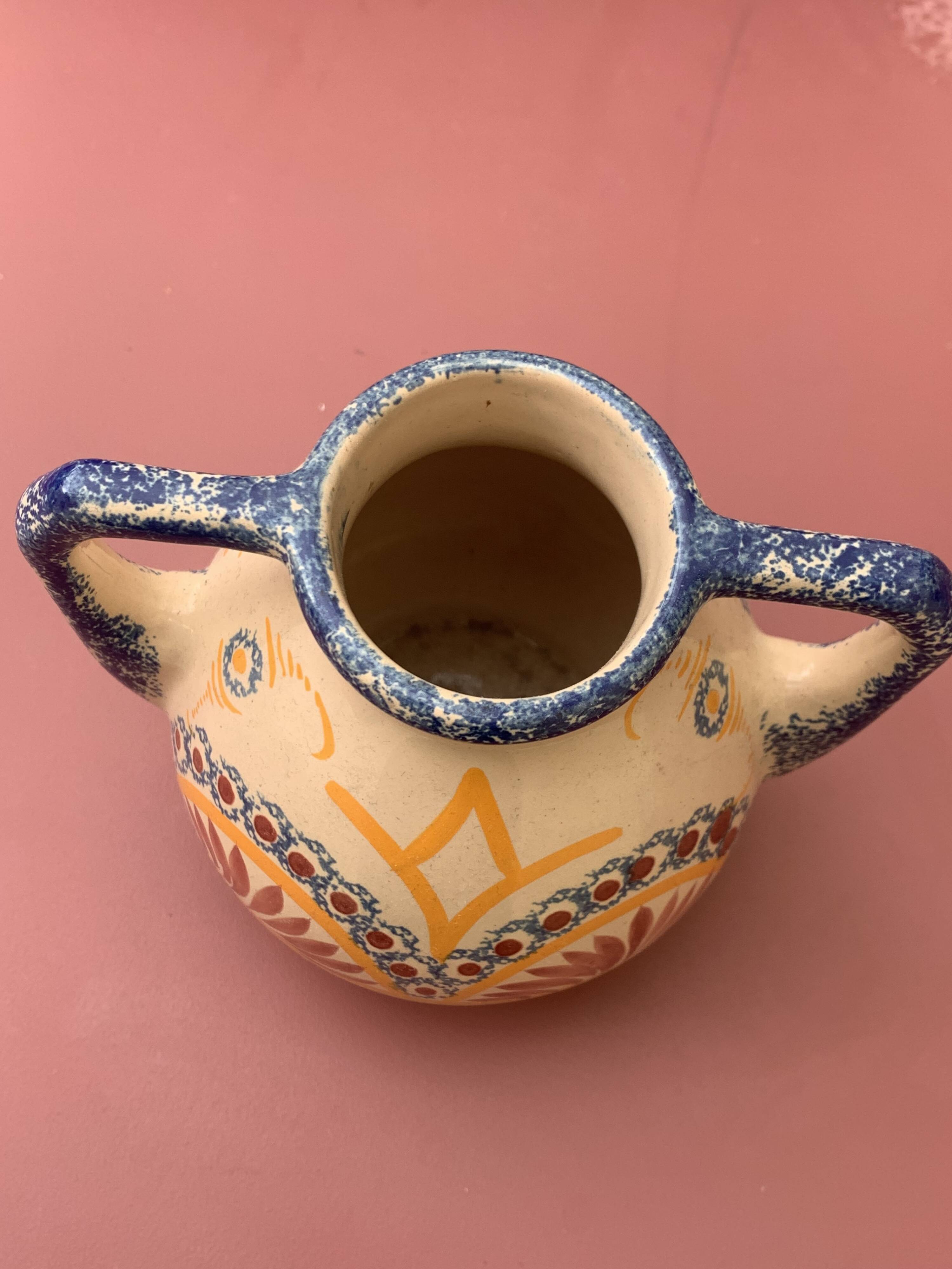 Small vintage vase Henriot Quimper