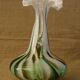 Murano scalloped colored glass decanter