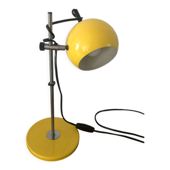Lampe potence de bureau jaune vintage de starlux 1960