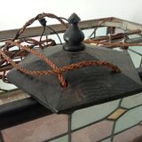 Art deco stained glass pendant from the 30s/40s