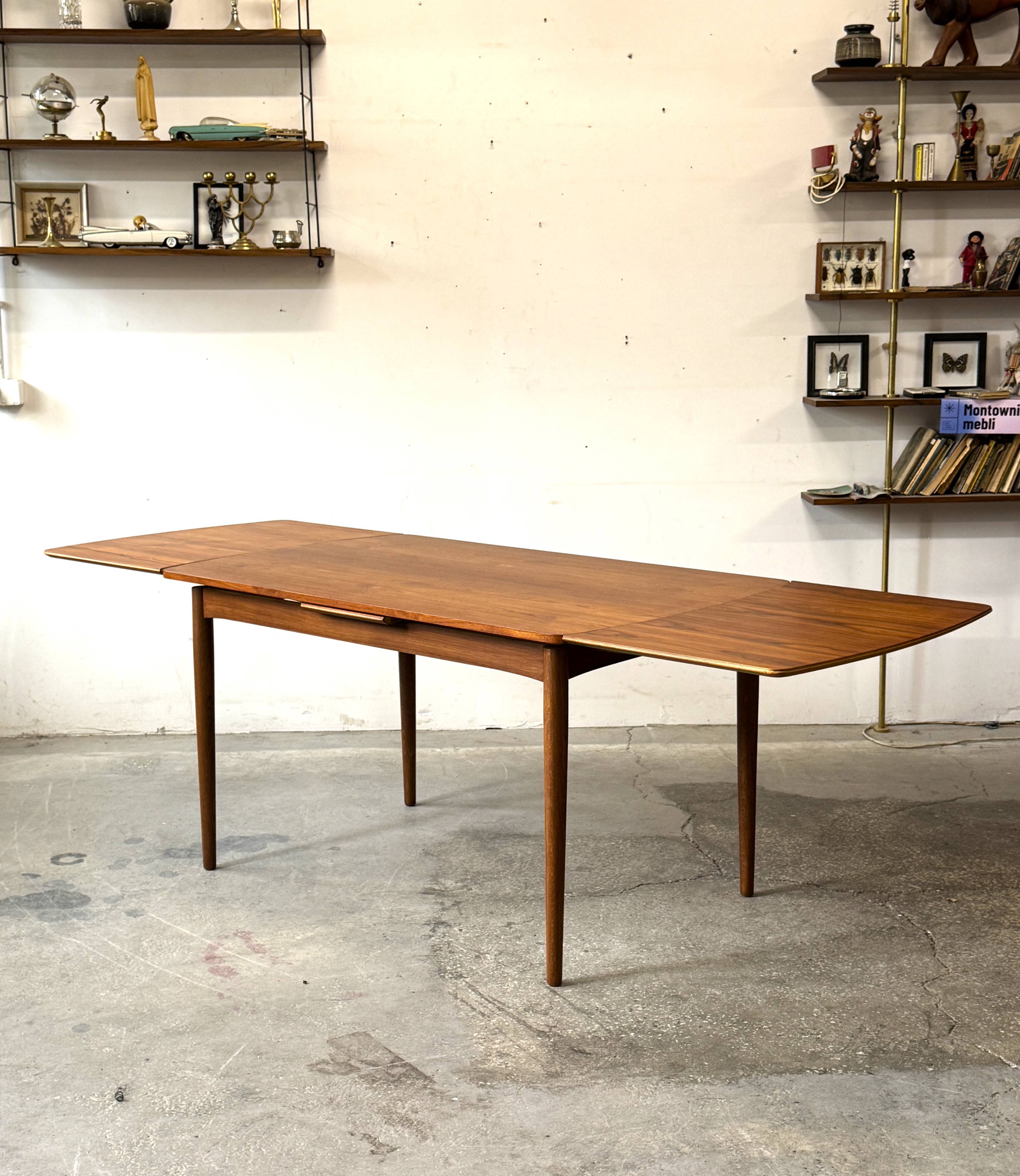 Teak Extending Table, Denmark 1960s/1970s, Vintage, Mid-C Modern