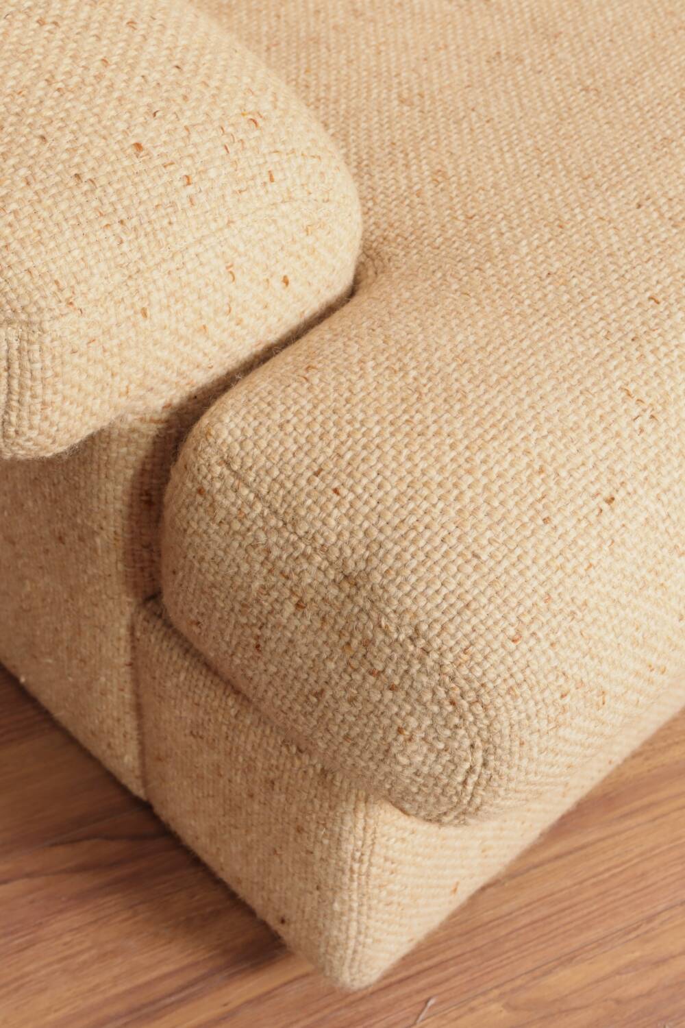 Danish Set of Armchairs Soft Cuschion Comfortable Wool Upholstery