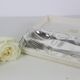Silver metal cutlery set, vintage