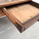 19th century walnut drapery table 2m1