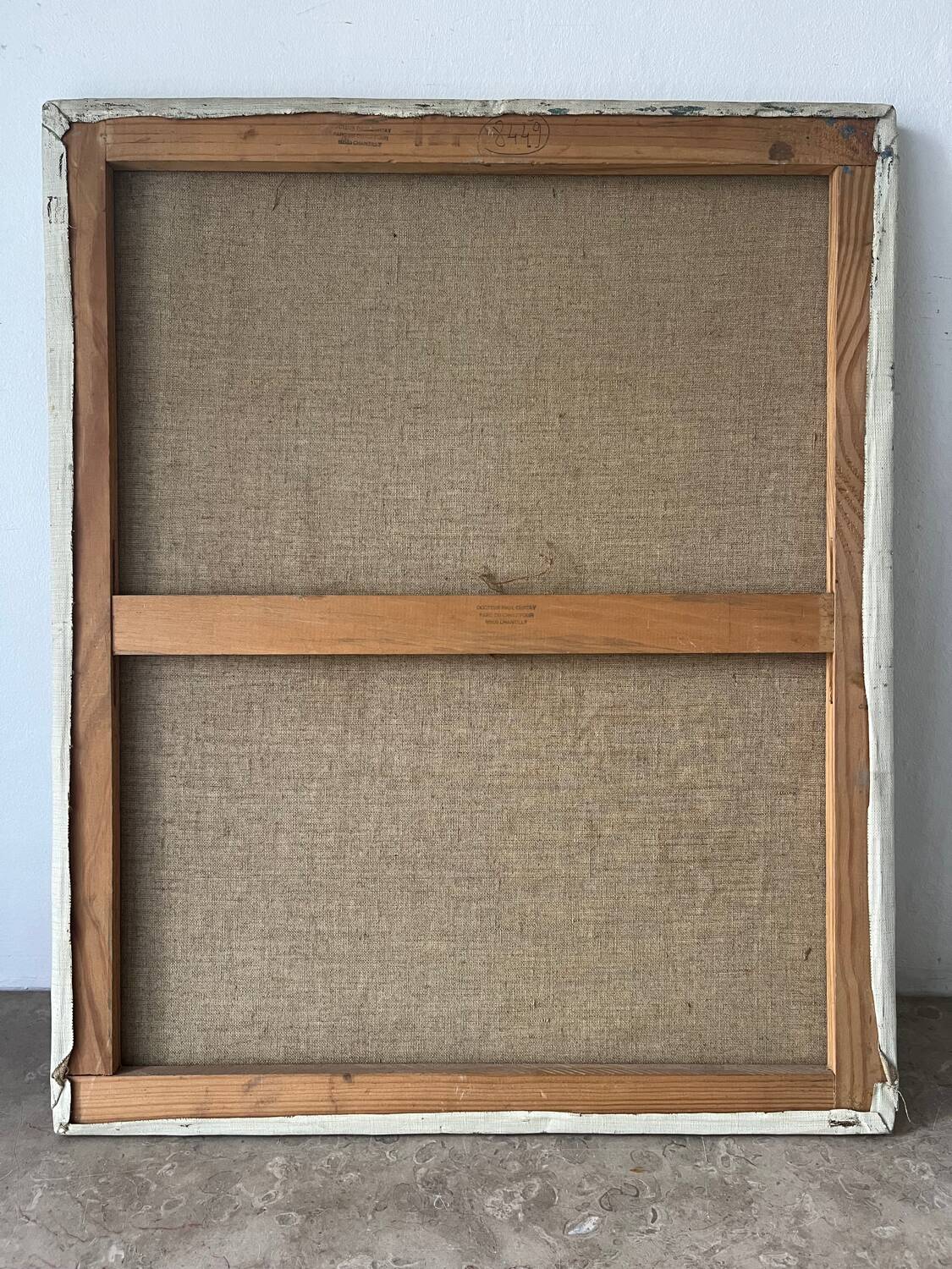 Street scene, oil on canvas, signed 1958