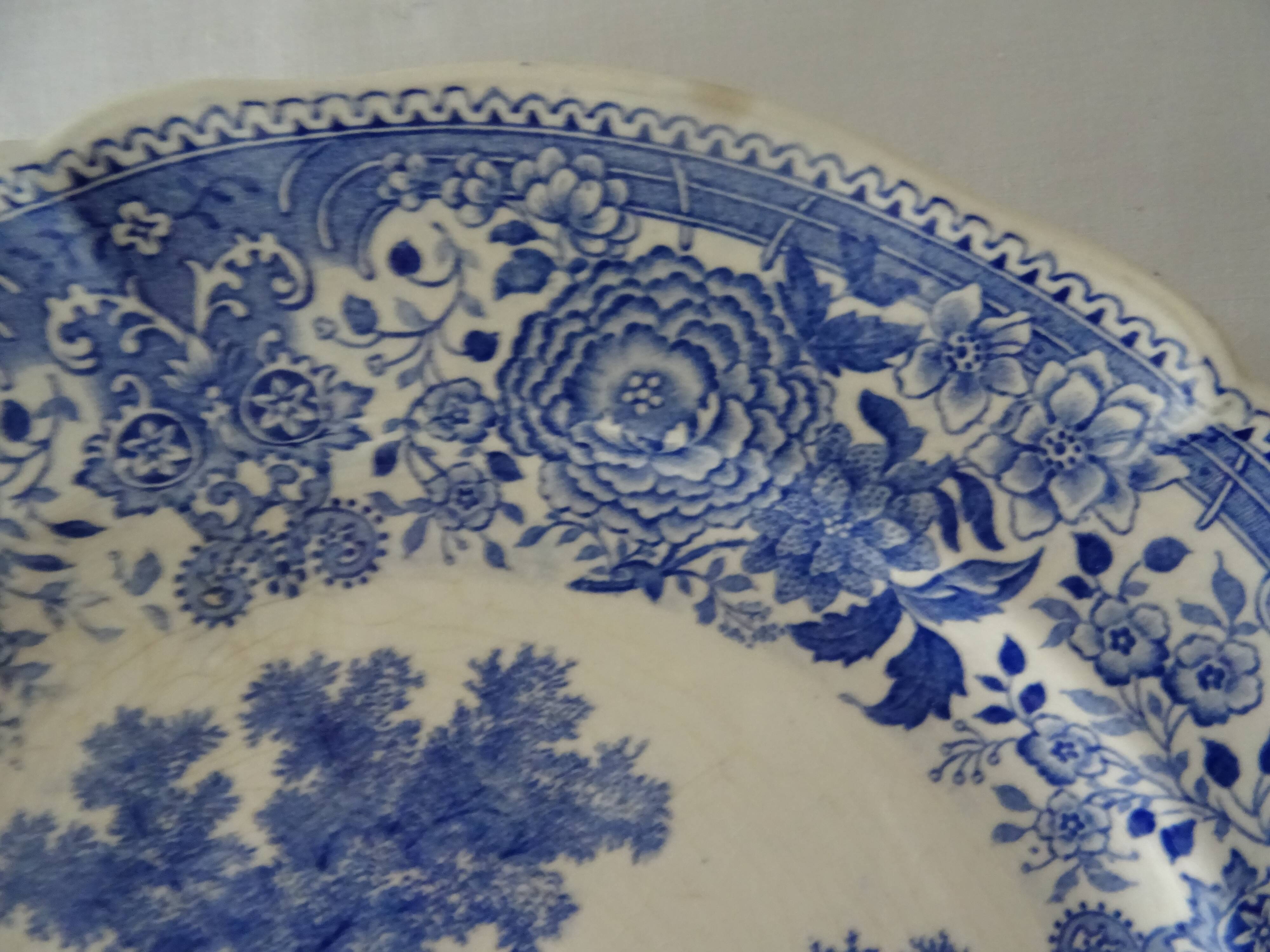 4 plates earthenware 453112 villeroy & boch burgenland blue