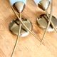 Paire d'appliques tulipe vintage
