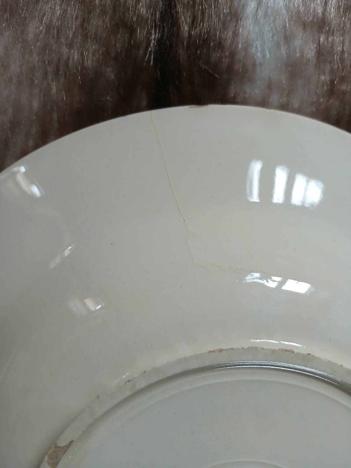 6 mismatched antique deep plates