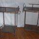 Pair of wrought iron tables