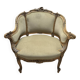 Walnut marquise armchair