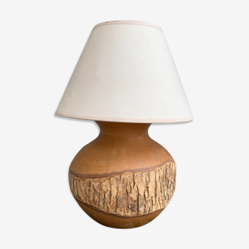 Lampe de chevet en bois naturel vintage